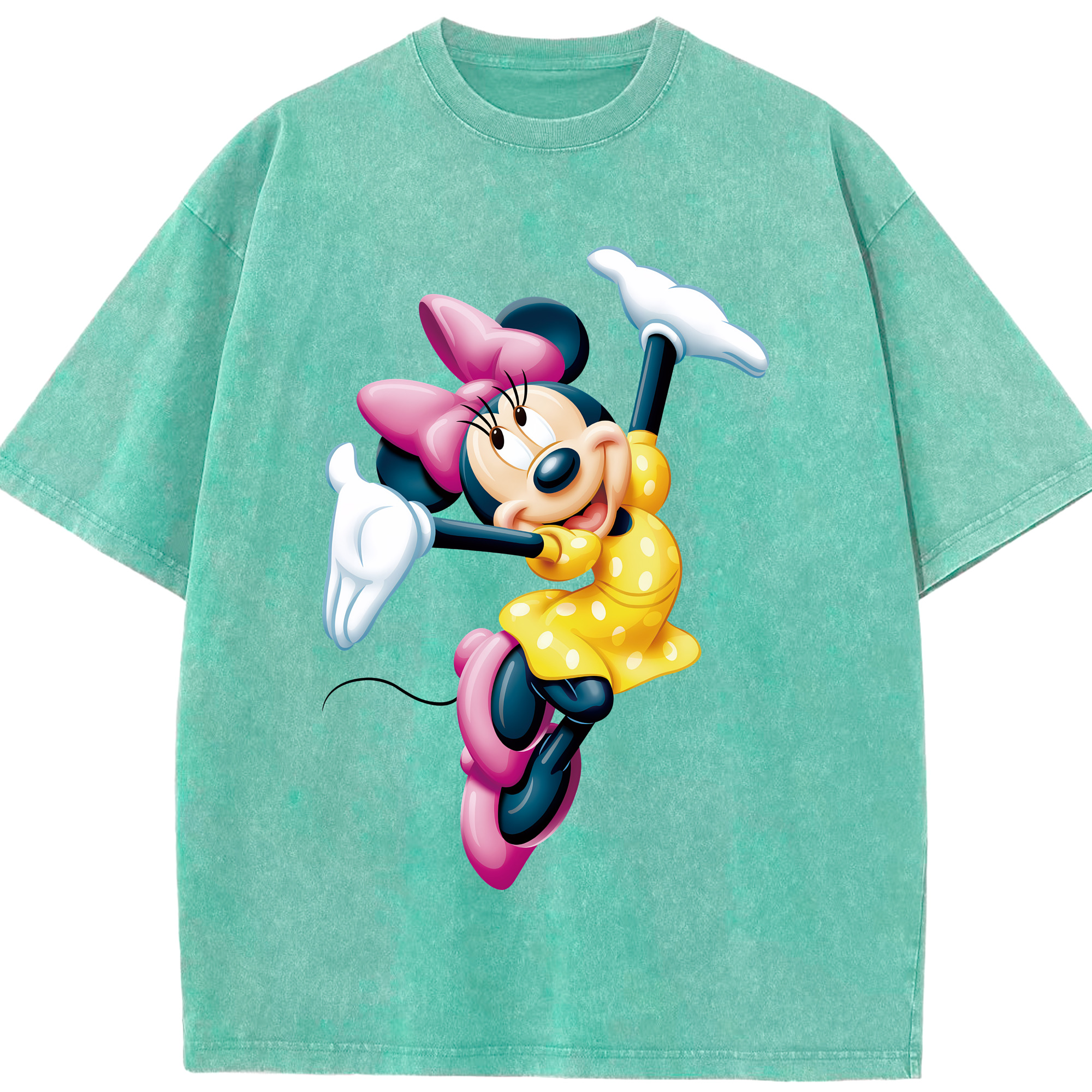 （画像用） ミッキーマウス Mickey Mouse 綿100% ヴィンテージ風 半袖Tシャツ（フロントプリント）